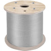 VEVOR 1/4" Stainless Steel Cable 200FT, T304 7x19 Tighter Core Cable Railing System Wire Rope Aircraft Deck Railing Kit Fence Wire