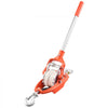 VEVOR Rope Puller, 6614 lbs Pulling Capacity, Heavy Duty Ratchet Power Puller Tool with 35 ft of 0.3 in Diameter Rope & 2 Hooks, Come Along Winch for Tree Felling, Moving Boats, Road Recovery