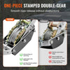 VEVOR Come Along Winch, 2 Ton (4,409 lbs) Pulling Capacity, 12 ft Steel Cable, 2 Hooks, Heavy Duty Ratchet Power Puller Tool with Dual Gears, Automotive Hoist Cable Puller Ideal for Vehicle Rescue