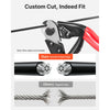 VEVOR 3/32 Inch Wire Rope Kit, 165 ft Length, 304 Stainless Steel Wire Cable, 450 lbs Breaking Strength, 7 x 7 Strands Construction, Steel Cable for Deck Railing System, Garden Trellis, String Lights