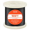 VEVOR 3/32 Inch Wire Rope Kit, 165 ft Length, 304 Stainless Steel Wire Cable, 450 lbs Breaking Strength, 7 x 7 Strands Construction, Steel Cable for Deck Railing System, Garden Trellis, String Lights