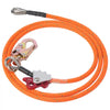 VEVOR 16mm Steel Core Flipline, 10ft(3m) Arborist Flipline, Flip Line for Tree Climbing with Alloy Steel Snap Hook & Aluminum Alloy Carabiner, 30KN Breaking Tension for Fall Protection, Tree Climber
