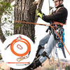 VEVOR 16mm Steel Core Flipline, 12ft(3.6m) Arborist Flipline, Flip Line for Tree Climbing with Alloy Steel Snap Hook & Aluminum Alloy Carabiner, 30KN Breaking Tension for Fall Protection, Tree Climber