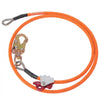 VEVOR 16mm Steel Core Flipline, 8ft(2.4m) Arborist Flipline, Flip Line for Tree Climbing with Alloy Steel Snap Hook & Aluminum Alloy Carabiner, 30KN Breaking Tension for Fall Protection, Tree Climber