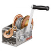 VEVOR Boat Winch, 3500 lbs Hand Winch, Heavy Duty Manual Rope Crank with 32.8ft Steel Wire, Portable Two-Way Ratchet, 2 Speed Switchable, Anti-Slip Handle Gear for Boat Trailer ATV Towing