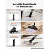 VEVOR Canister Vacuum Cleaner 1000 W 17 kPa Portable Bagged Canister Vacuum, for Carpets, Hardwood Floors, Pet Hair, Adjustable Strong Suction, HEPA Filtration, 3 Collection Bags, Hose, Attachments