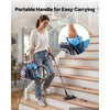 VEVOR Canister Vacuum Cleaner 1000W 17 kPa Portable Bagless Canister Vacuum, for Carpets, Hardwood Floors, Pet Hair, Adjustable Strong Suction, Easy-to-Clean Filter, with Hose, Cleaning Attachments