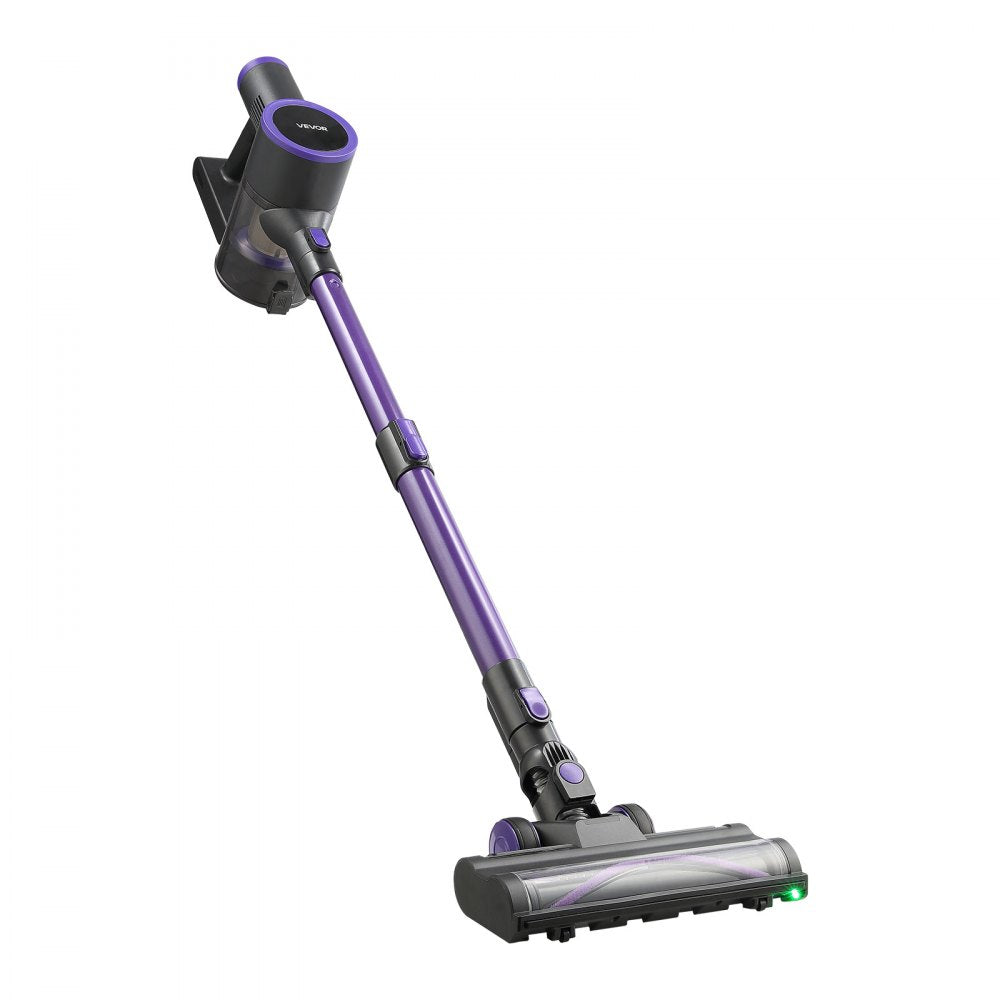 VEVOR Cordless Vacuum Cleaner, 25KPA Max Powerful Suction, Rechargeable Anti-Tangle Stick Vacuum with Dust Cup, Lightweight Handheld Vac with 35mins Runtime for Home, Carpet, Pet Hair, Hard Floor