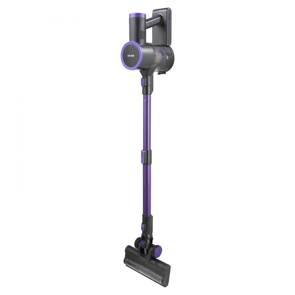 VEVOR Cordless Vacuum Cleaner, 25KPA Max Powerful Suction, Rechargeable Anti-Tangle Stick Vacuum with Dust Cup, Lightweight Handheld Vac with 35mins Runtime for Home, Carpet, Pet Hair, Hard Floor
