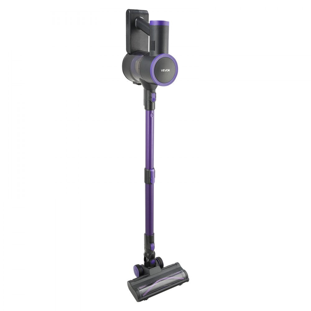 VEVOR Cordless Vacuum Cleaner, 25KPA Max Powerful Suction, Rechargeable Anti-Tangle Stick Vacuum with Dust Cup, Lightweight Handheld Vac with 35mins Runtime for Home, Carpet, Pet Hair, Hard Floor