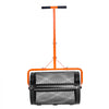 VEVOR Compost Spreader, 24 in Wide Peat Moss Spreader with T Shaped Handle, 3 Heights Adjustable, Powder-Coated Steel Garden Peat Moss Roller, Heavy Duty Grass Seed Spreaders for Planting Seeding