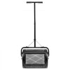 VEVOR Compost Spreader, 16.5" Wide Peat Moss Spreader with T Shaped Handle, 3 Heights Adjustable, Powder-Coated Steel Garden Peat Moss Roller, Heavy Duty Grass Seed Roller for Planting Seeding, Black
