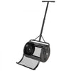 VEVOR Compost Spreader, 16.5" Wide Peat Moss Spreader with T Shaped Handle, 3 Heights Adjustable, Powder-Coated Steel Garden Peat Moss Roller, Heavy Duty Grass Seed Roller for Planting Seeding, Black