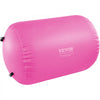 VEVOR Air Mat Tumble Track Air Spot, Round Inflatable Air Roller, Air Barrel Gymnastic Equipment with Electric Pump, Tumbling Backbend Trainer for Home Use/Gym/Yoga/Cheerleading/Beach/Park/Water, Pink
