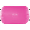 VEVOR Air Mat Tumble Track Air Spot, Round Inflatable Air Roller, Air Barrel Gymnastic Equipment with Electric Pump, Tumbling Backbend Trainer for Home Use/Gym/Yoga/Cheerleading/Beach/Park/Water, Pink