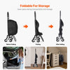 VEVOR Stair Climber Trolley Dolly, 36L Folding Shopping Cart, Grocery Cart Trolley Laundry Stair Climbing Handcart with 6 Wheels & Oxford Cloth Bag, Foldable Cart for Shopping Grocery Laundry, Black