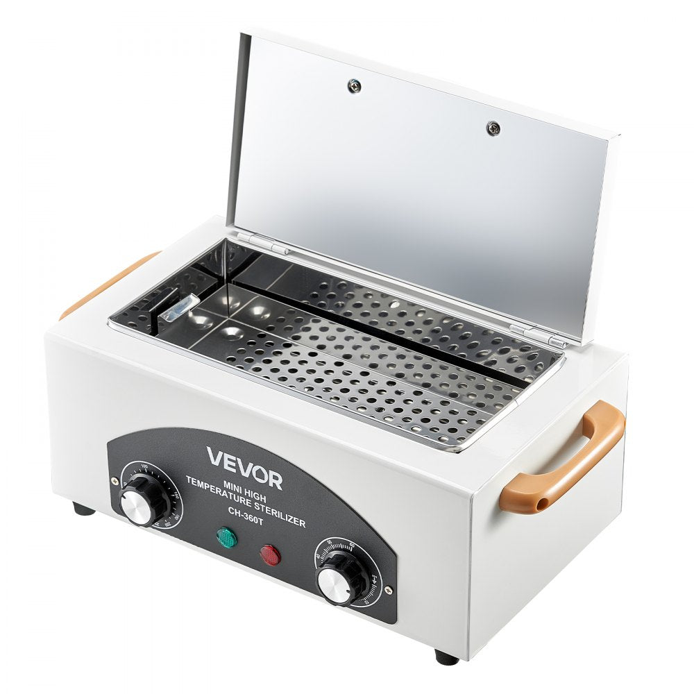 VEVOR High Temperature Autoclave Machine, 2L, 300W High Temperature Cleaner Machine Box with Adjustable Temperature and Time, Dry Heat Cabinet Nail Tool Cleaner for Labs, Home, Nail and Beauty Salons