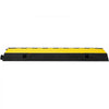 VEVOR 3 Channel Rubber Cable Protector Ramp 1.2 x 1.2 Inch Channel Heavy Duty Cable Wire Cord Cover Ramp Speed Bump Driveway Hose Cable Ramp Protector