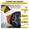 VEVOR Modular Rubber Traffic Speed Bump 2 Channel Cable Protector Ramp