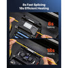 VEVOR Fiber Fusion Splicer 6 Motors with 8s Splicing & 18s Heating, 5200mAh Core Alignment Fibers Optical Splicer, 5" LCD Screen, 3 in 1 Fiber Holder, App Bluetooth Connectivity for SM MM DS NZDS