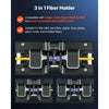 VEVOR Fiber Fusion Splicer 6 Motors with 6s Splicing & 15s Heating, 7800mAh Core Alignment Fiber Optical Splicer, 5" Touch Screen, 3 in 1 Fiber Holder, App Bluetooth Connectivity for SM MM DS NZDS