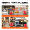 VEVOR Shopping Basket, Set of 12, 21L Durable Plastic Grocery Basket with Handle and Stand, 16.5 x 11.8 x 8.27 inch Portable Shop Basket Bulk Used for Retail Store Supermarket Grocery Shopping, Red
