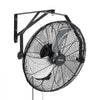 VEVOR Wall Mount Fan, 18 in Wall Mounted Hanging Fan with IP44-rated Protection, 3-Speed, Long Airflow Distance, Adjustable Rotation Angle, Powerful for Industry, Commercial, Garage, Workshop, 2 Pack