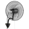 VEVOR Wall Mount Fan, 18 in Wall Mounted Hanging Fan Oscillating, 3-Speed, Long Airflow Distance, Adjustable Rotation Angle, Mechanical Powerful for Industry, Commercial, Garage, Workshop, Gym, Black