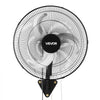 VEVOR Wall Mount Fan, 18 in Wall Mounted Hanging Fan Oscillating, 3-Speed, Long Airflow Distance, Adjustable Rotation Angle, Mechanical Powerful for Industry, Commercial, Garage, Workshop, Gym, 2 Pack