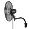 VEVOR Wall Mount Fan, 18 in Wall Mounted Hanging Fan Oscillating, 3-Speed, Long Airflow Distance, Adjustable Rotation Angle, Mechanical Powerful for Industry, Commercial, Garage, Workshop, Gym, 2 Pack