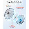 VEVOR Wall Mount Fan, 18 in Wall Mounted Hanging Fan with IP44-rated Protection, 3-Speed, Long Airflow Distance, Adjustable Rotation Angle, Powerful for Industry, Commercial, Garage, Workshop