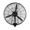 VEVOR Wall Mount Fan, 24 in Wall Mounted Hanging Fan with Oscillating & Mist, IP44-rated, 3-Speed, Powerful Air Reach, Mechanical Control, Long Airflow for Industry, Commercial, Garage, Workshop