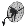 VEVOR Wall Mount Fan, 24 in Wall Mounted Hanging Fan with Oscillating & Mist, IP44-rated, 3-Speed, Powerful Air Reach, Mechanical Control, Long Airflow for Industry, Commercial, Garage, Workshop
