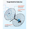 VEVOR Wall Mount Fan, 30 in Wall Mounted Hanging Fan with Oscillating & Mist, IP44-rated, 3-Speed, Powerful Air Reach, Mechanical Control, Long Airflow for Industry, Commercial, Garage, Workshop, Gym