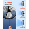VEVOR 14 Inch Industrial Wall Mount Fan, High Velocity 2473 CFM Outdoor Fan with 3 Speeds, Waterproof IP44 Garage Wall Fan with Aluminum Blades for Workshop, Warehouse, Greenhouse