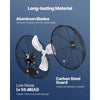 VEVOR 14 Inch Industrial Wall Mount Fan, High Velocity 2473 CFM Outdoor Fan with 3 Speeds, Waterproof IP44 Garage Wall Fan with Aluminum Blades for Workshop, Warehouse, Greenhouse
