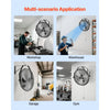 VEVOR 20 Inch Industrial Wall Mount Fan, High Velocity 4650 CFM Indoor Fan with 3 Speeds,  Powerful Motor Garage Wall Fan with Aluminum Blades for Workshop, Warehouse, Greenhouse, Commercial