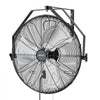 VEVOR Wall Mount Fan, 20 in Wall Mounted Hanging Fan, 3-Speed, Long Airflow Distance, Adjustable Rotation Angle, Mechanical Control, Powerful for Industry, Commercial, Garage, Workshop, Gym, 2 Pack