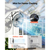 VEVOR Wall Mount Fan, 20 in Wall Mounted Hanging Fan with Mist, IP44-rated Protection, 3-Speed, Long Airflow Distance, Adjustable Rotation Angle, Powerful for Industry, Commercial, Garage, Workshop