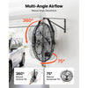 VEVOR Wall Mount Fan, 20 in Wall Mounted Hanging Fan with Mist, IP44-rated Protection, 3-Speed, Long Airflow Distance, Adjustable Rotation Angle, Powerful for Industry, Commercial, Garage, Workshop