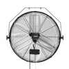 VEVOR Wall Mount Fan, 24 in Wall Mounted Hanging Fan, 3-Speed, Long Airflow Distance, Adjustable Rotation Angle, Mechanical Control, Powerful for Industry, Commercial, Garage, Workshop, Gym, Black