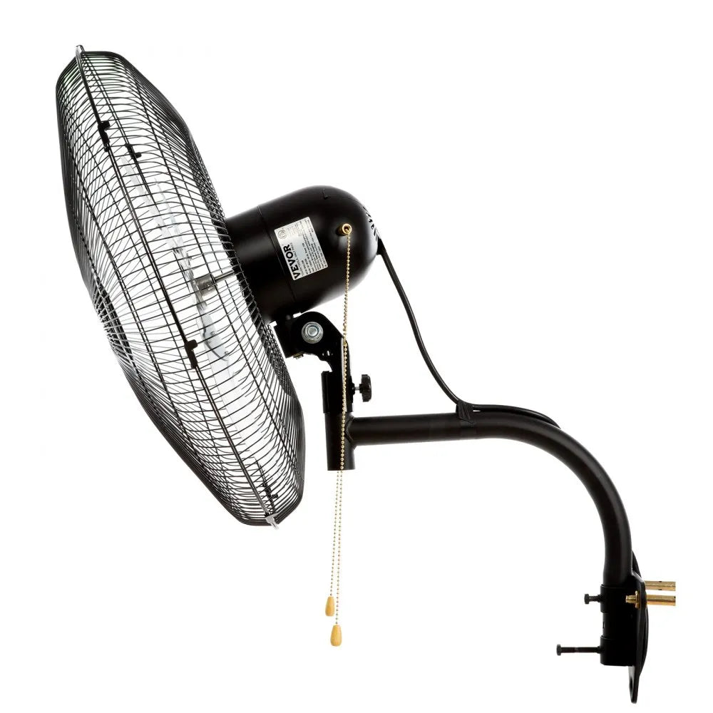 VEVOR Wall Mount Fan, 2 PCS 18 inch Oscillating, 3-speed High Velocity Max. 4000 CFM Industrial Wall Fan for Indoor, Commercial, Residential, Warehouse, Greenhouse, Workshop, Basement, Garage,Black