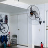 VEVOR Wall Mount Fan, 20 Inch, 3-speed High Velocity Max. 4650 CFM Oscillating Industrial Wall Fan, Commercial or Residential for Warehouse, Greenhouse, Workshop, Patio, Basement, Black, ETL Listed