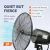 VEVOR Wall-Mount Misting Fan, 24 Inch, 3-speed High Velocity Max. 7000 CFM, Waterproof Oscillating Industrial Wall Fan, Commercial or Residential for Warehouse, Greenhouse, Workshop, Black, ETL Listed