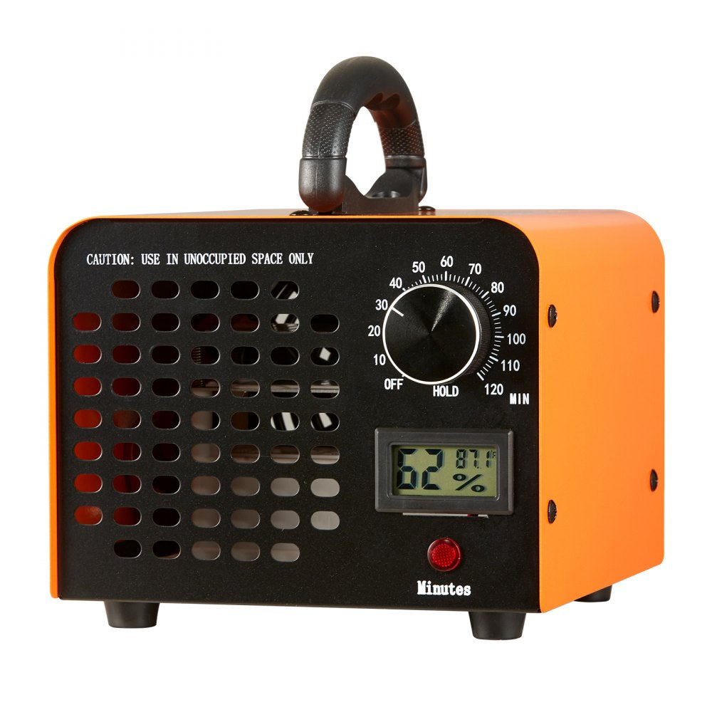 VEVOR Ozone Generator, 12000mg/h Ozone Machine Remover, High Capacity Commercial/Industrial Ozone Generator Machine, Home Air Ionizers Deodorizer with 0-120 min Time Setting for Rooms, Cars, Pets
