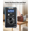 VEVOR Ozone Generator, 36000mg/h Commercial Ozone Machine, 15s Delayed Start & Timer & Rotary Encoder Knob & Odor-Treatment Cycle Mode, Industrial Deodorizer for Car, Smoke Odorss,Up to 3200 sq.ft