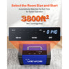 VEVOR Ozone Generator, 45000mg/h Commercial Ozone Machine, with 15s Delayed Start & Dual-Hose Water Mode & LCD Touchscreen, Industrial Deodorizer for Car, Smoke, Home Odors, Up to 3800 sq.ft