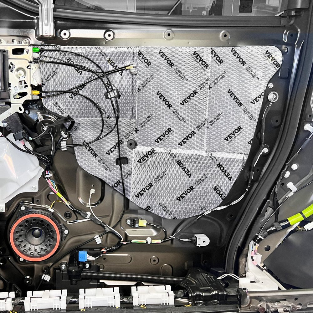 VEVOR Car Sound Deadening Mat, 80 mil 36 sqft Car Sound Dampening Material, Butyl Automotive Sound Deadener, Noise Insulation and Vibration Dampening Material for Car