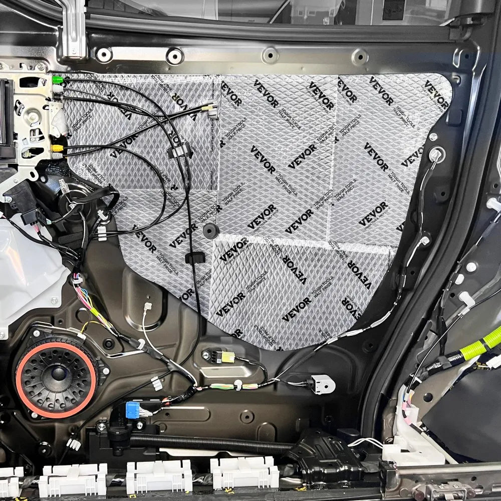 VEVOR Car Sound Deadening Mat, 50 mil 52 sqft Car Sound Dampening Material, Butyl Automotive Sound Deadener, Noise Insulation and Vibration Dampening Material for Car