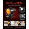 VEVOR radiant kerosene heater - wide temperature control (41°F-99°F) graphic